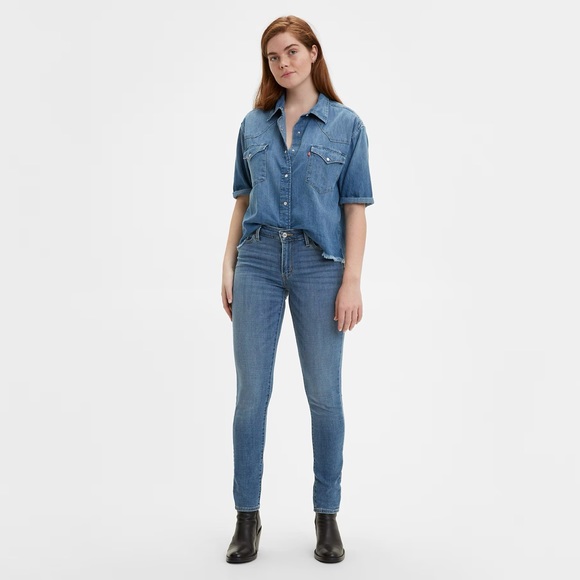 Levi 711 Skinny medium blue wash - Picture 2 of 4